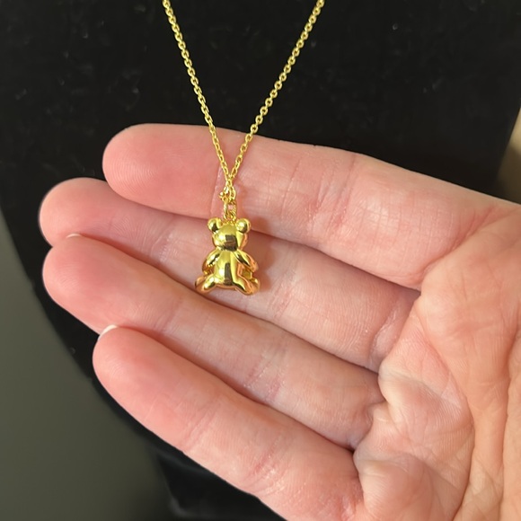 Kate Spade NWT Oh What Fun Spade Teddy Bear Pendant - Picture 6 of 8